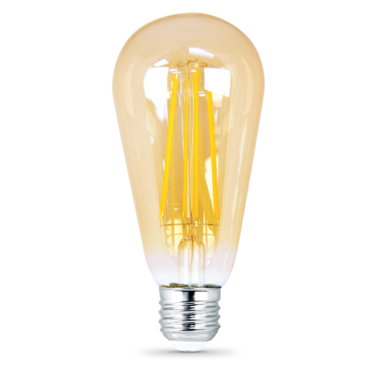 LED ST19 BULB TYPE, E26 BASE (STANDARD) USES 4.8W = 60W REG 120V WARM